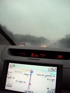 gps navigation system in car