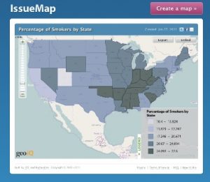 Percentage of Smokers per state