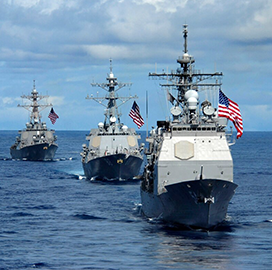 DoD Eyes Fleet Size of More Than 500 Ships for Navy; Lt. Tim Pietrack Quoted