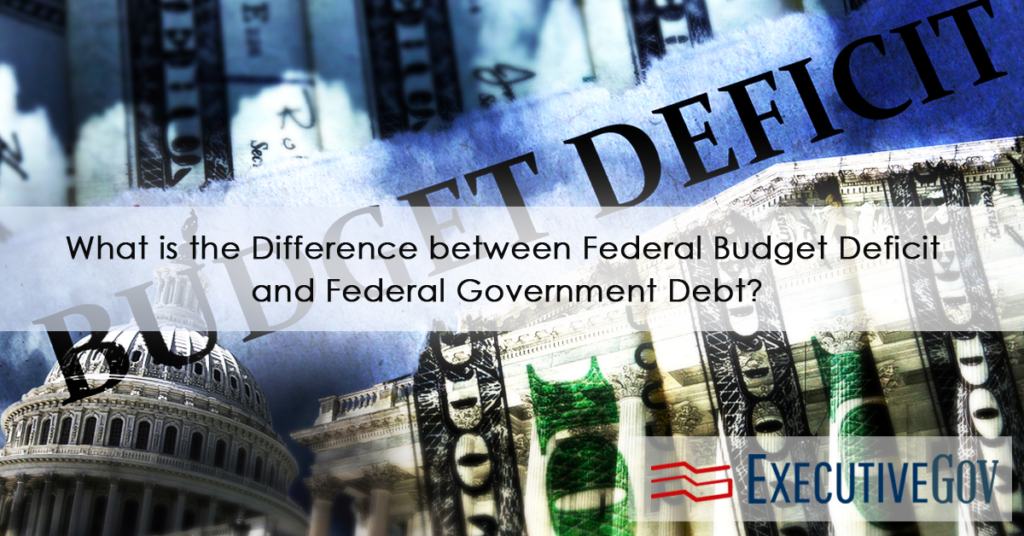 The difference between the federal budget deficit and federal