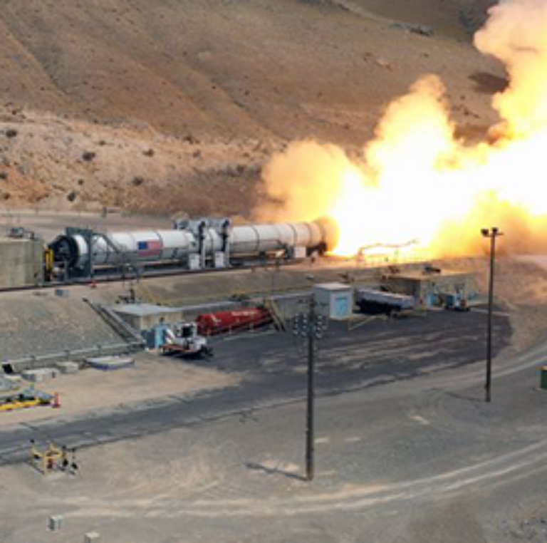 Northrop Fires Solid Rocket Booster for NASA Space Launch System