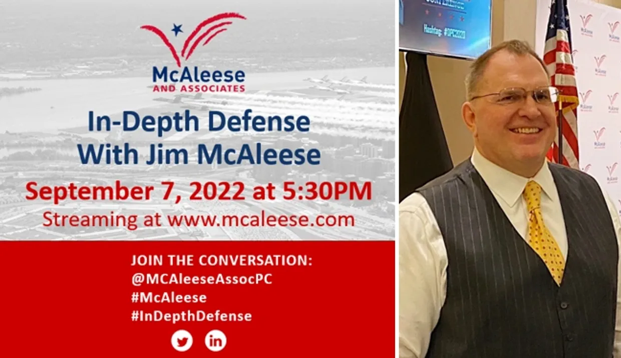GovCon Expert Jim McAleese Hosting Free In-Depth Defense Virtual Event on Wednesday