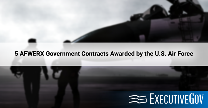 Top government contracts of the U.S. Air Force; AFWERX Government Contracts