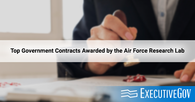 Top Government Contracts Awarded by the Air Force Research Lab Executive Gov What are the top government contracts won by AFRL?