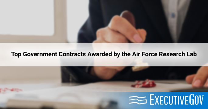 What are the top government contracts won by AFRL?